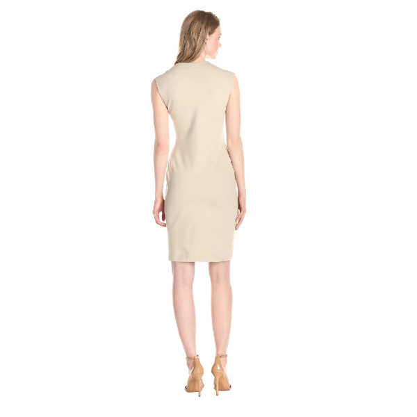 ANNE KLEIN WOMEN'S CAP-SLEEVE ASYMMETRIC RUFFLE DRESS - Image 2
