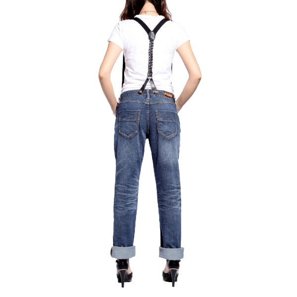 Jeans Free Suspenders Light Blue Denim Pants - Image 2