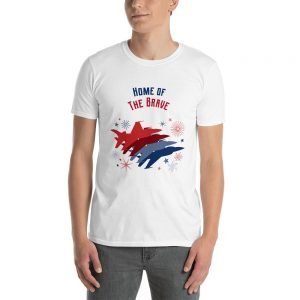 Home of the Brave T-Shirt | Patriotic Fighter Jets