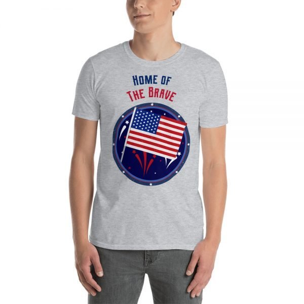 Home of the Brave - Patriotic T-Shirt | USA Flag - Image 2