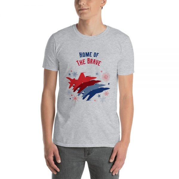 Home of the Brave T-Shirt | Patriotic Fighter Jets - Image 2